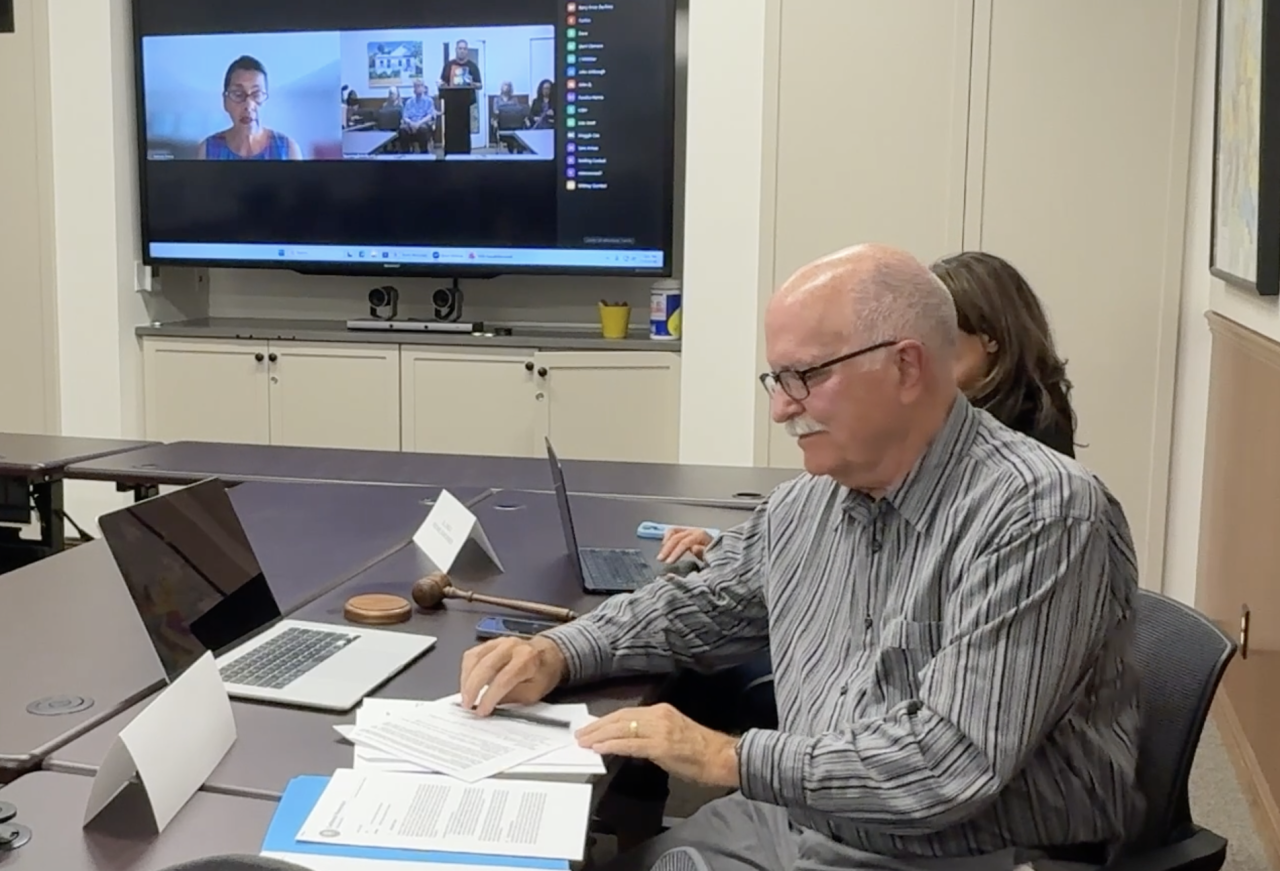 Personnel board chair Calvin Stevens led hearing on whether to censure SLO Mayor Erica Stewart on July 27 2026.png