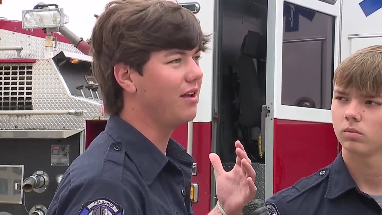 Bonita Springs Ida Baker High School Cape Coral fire truck donation