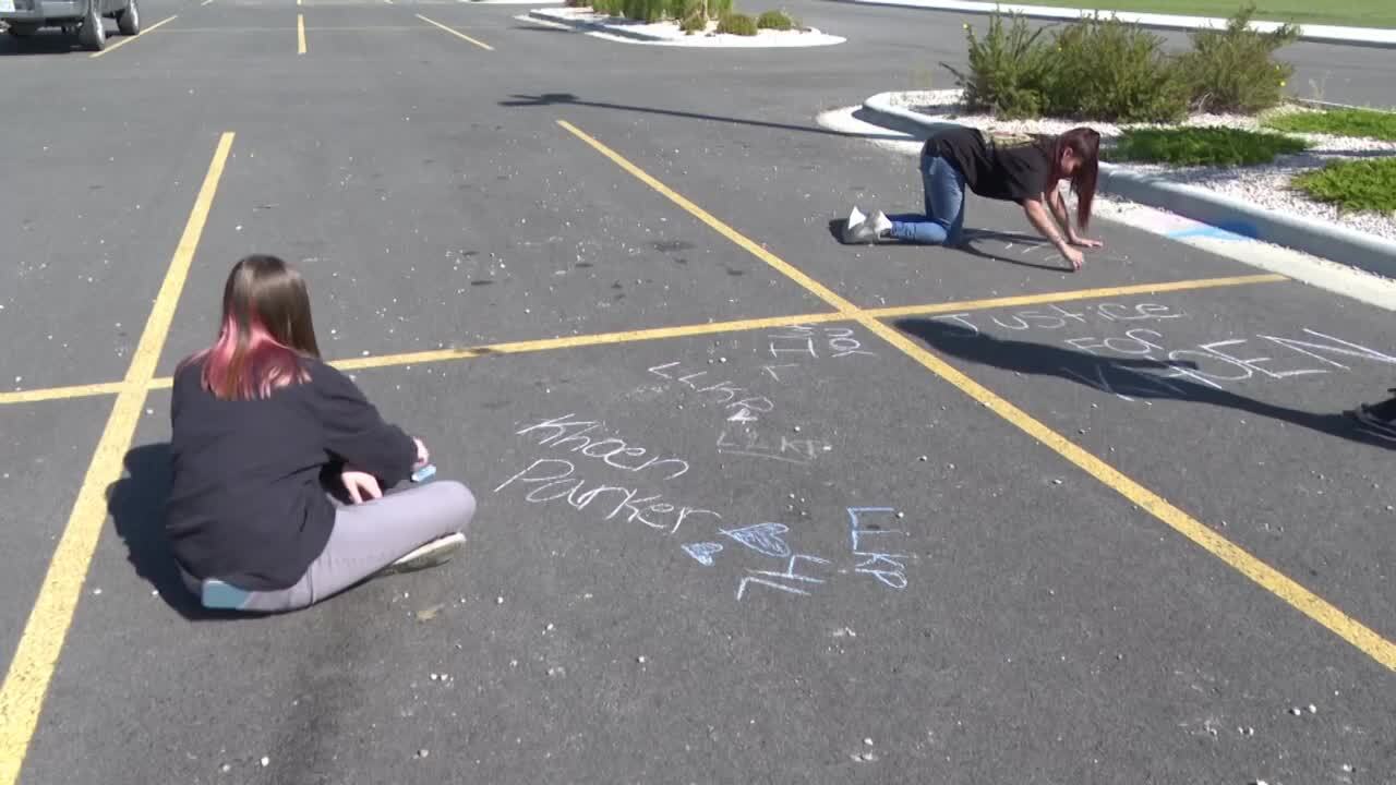 Writing messages in chalk