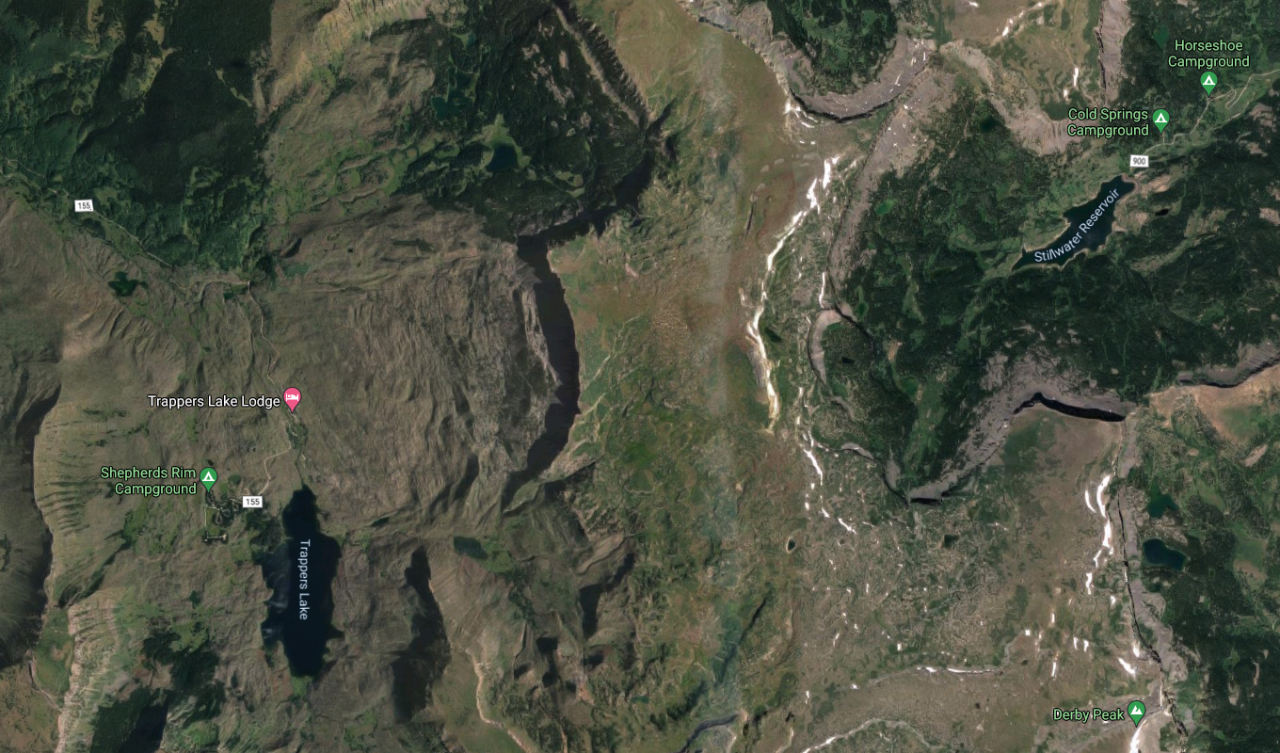 Stillwater Reservoir and Trappers Lake