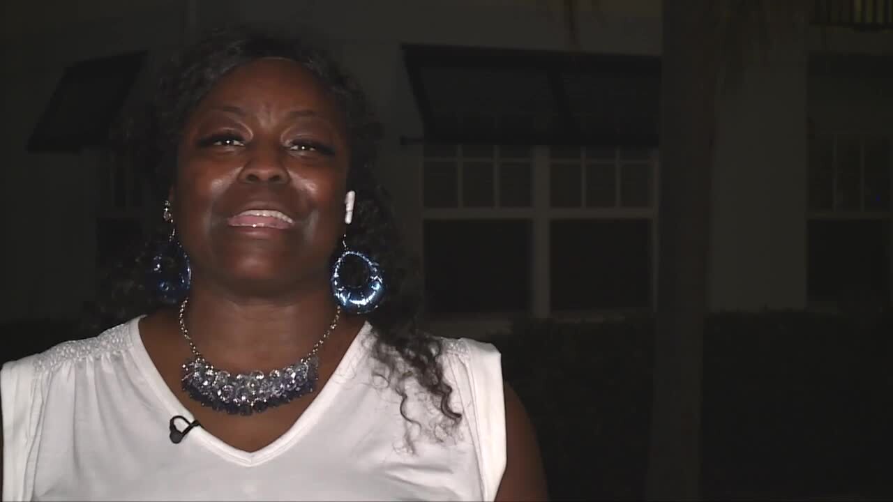 Shiwanda Yorker lives in Romeo Della Valle's neighborhood in Delray Beach. Dec. 10, 2023