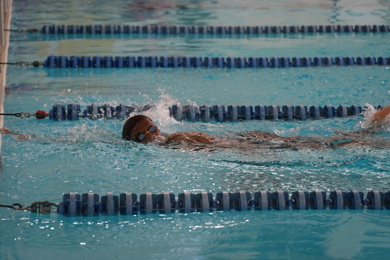 Coppin State University student swimming