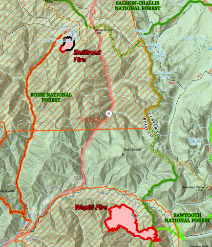 WAPITI AND BULLTROUT FIRE