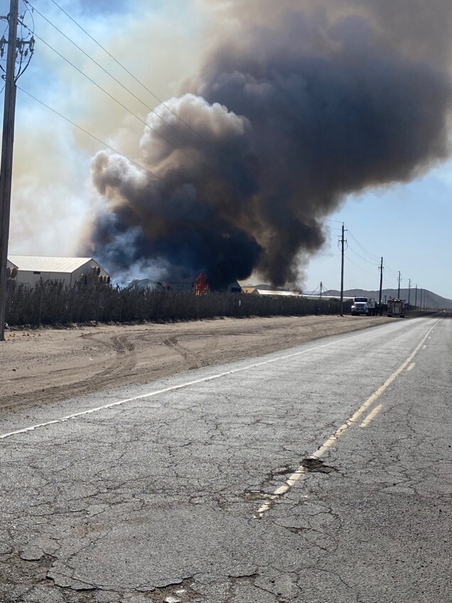 Hickman farm fire