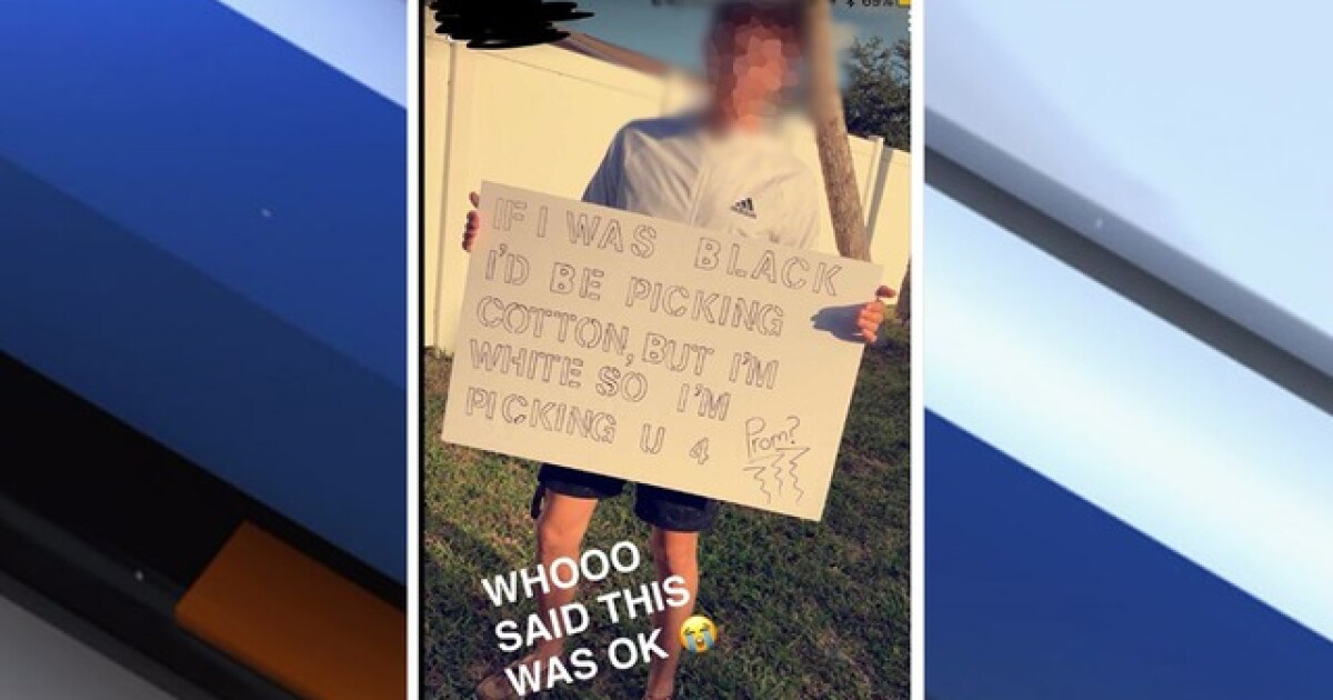 Promposal Shit Racially offensive promposal under investigation