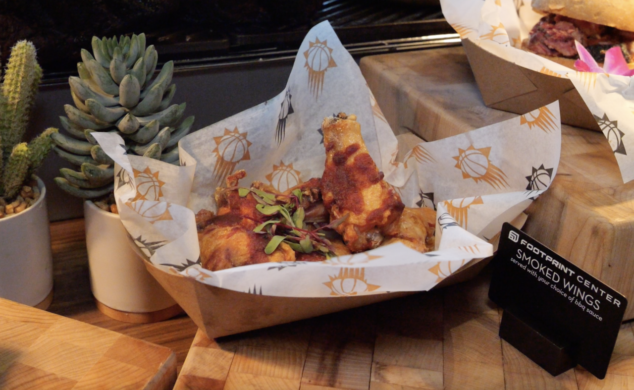 A closer look at the smoked wings.