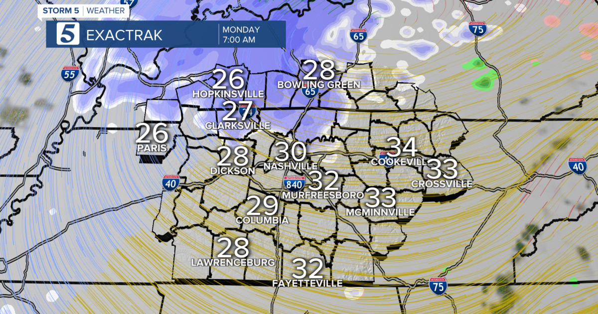 Storm 5 Alert issued from 4 a.m. through noon on Monday