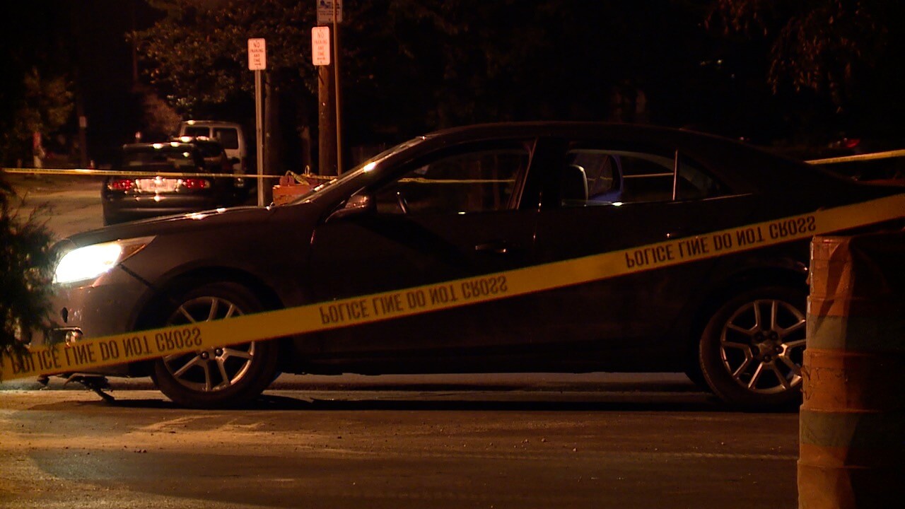 East Cleveland police shoot a person following a pursuit of a stolen car.