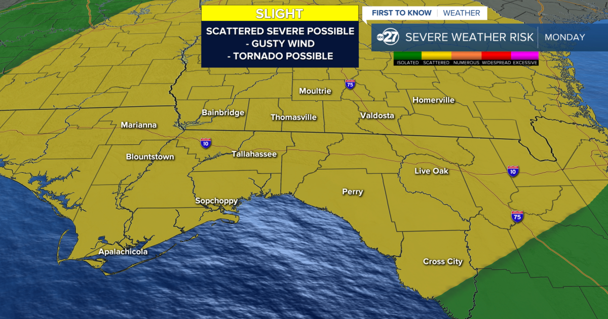 Isolated storms on Sunday become more widespread Monday, and some may ...