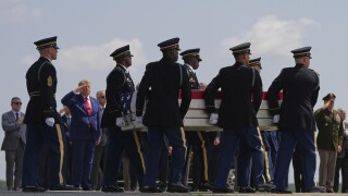 APTOPIX Trump Dignified Transfer