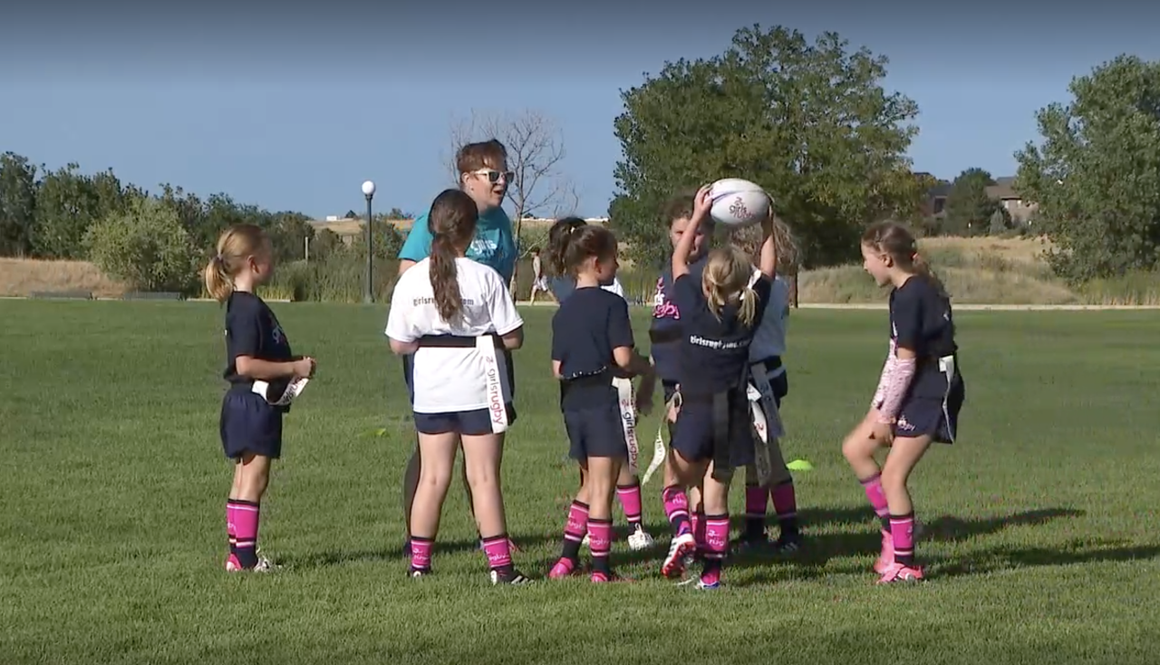 Girls Rugby practice