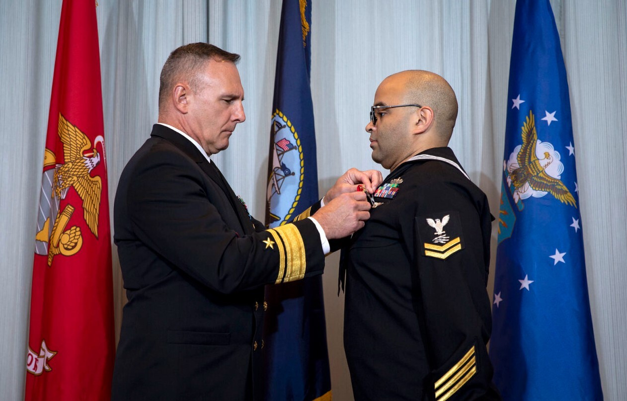 Thomas James Award Pinning