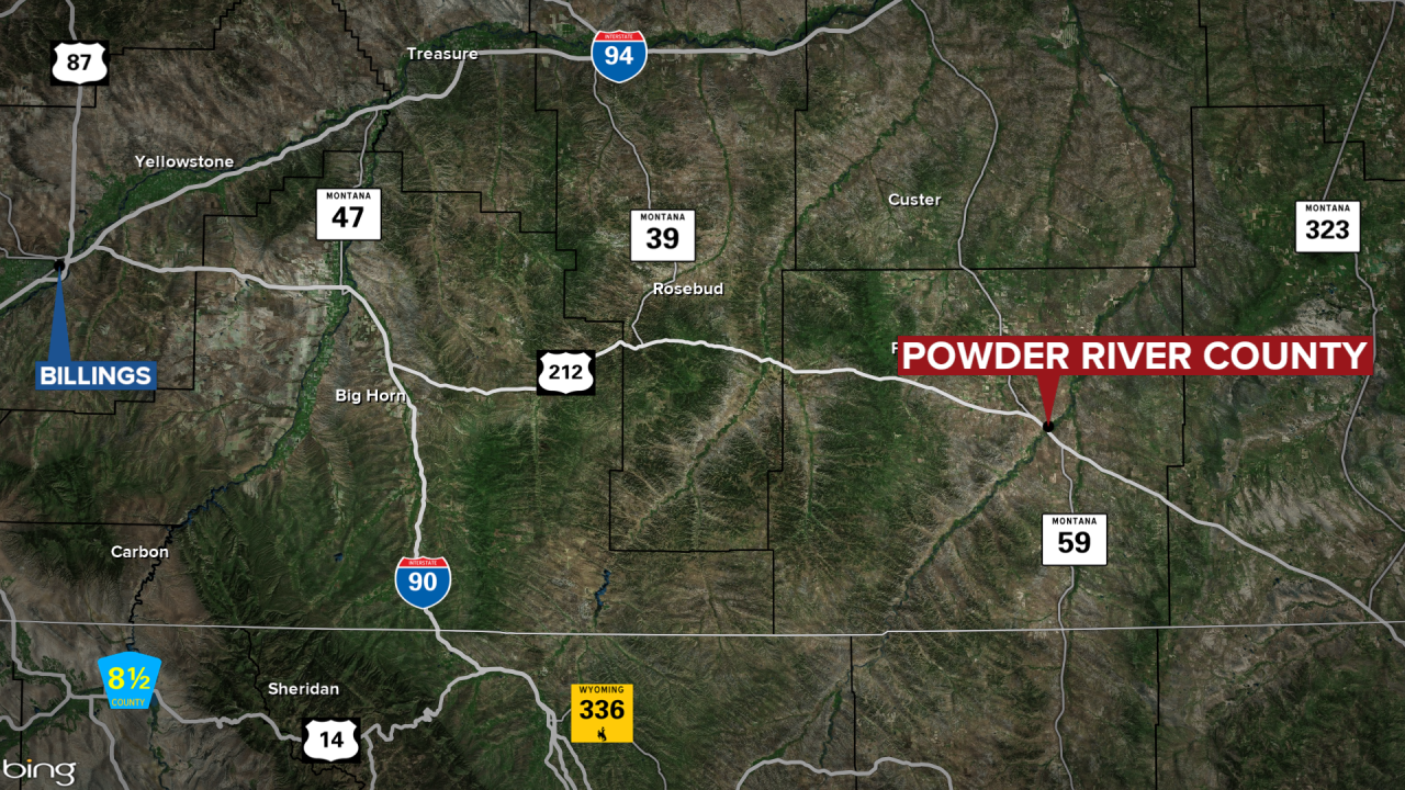Powder River County Map