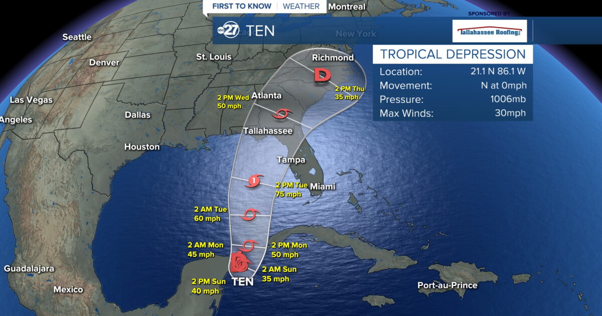 See where Tropical Depression Ten goes next - Vimarsana News
