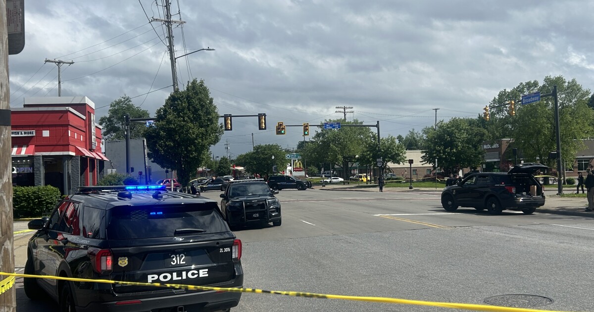 Cleveland Metro Heavy police presence, intersection blocked on Broadway Avenue Maya Morita