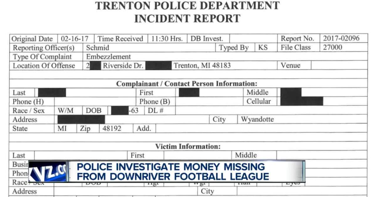 Police Investigate Alleged Embezzlement From Downriver Junior