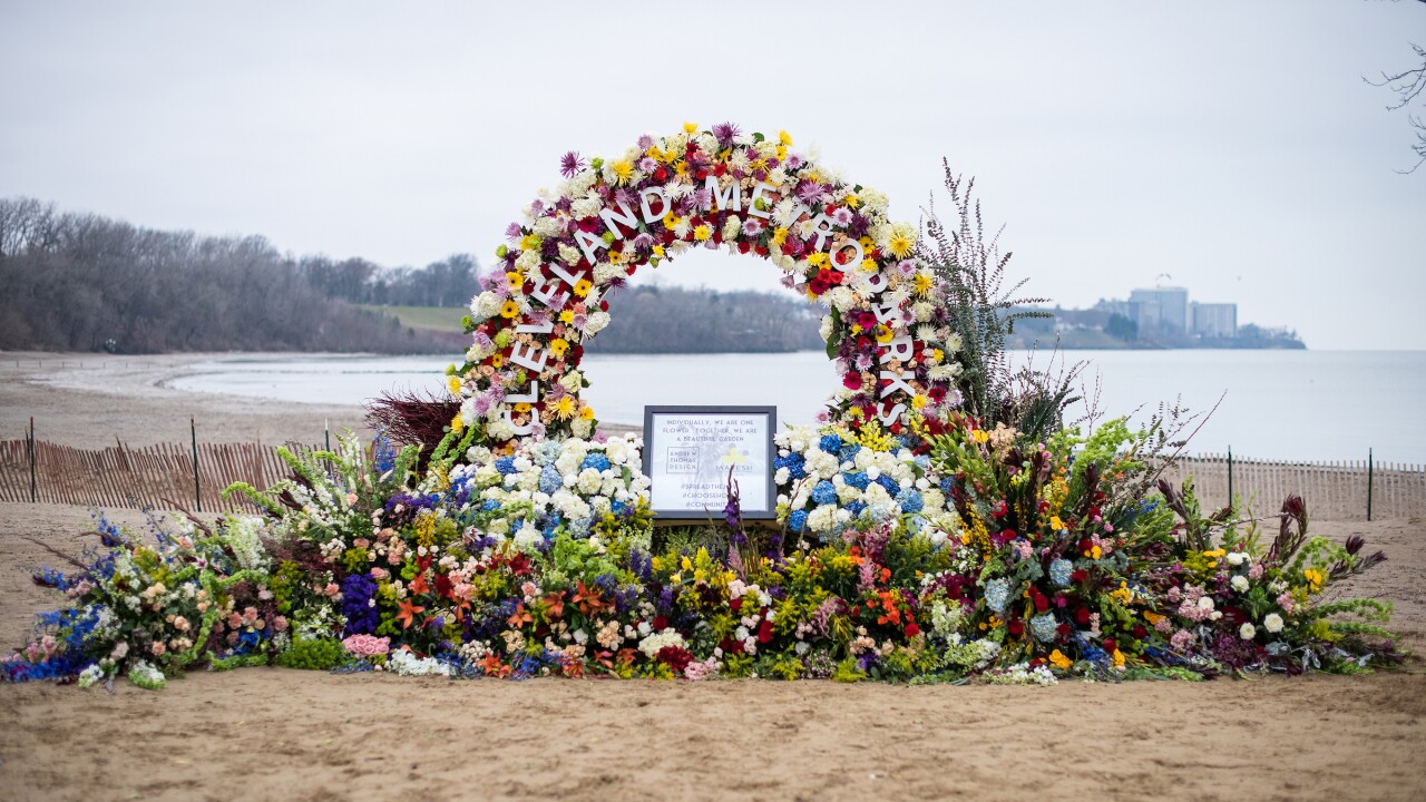 Floral design at the Cleveland Metroparks. Cleveland Metroparks/Kyle Lanzer.