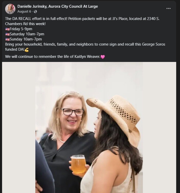 Jurinsky recall of arapahoe county district attorney facebook post.jpg