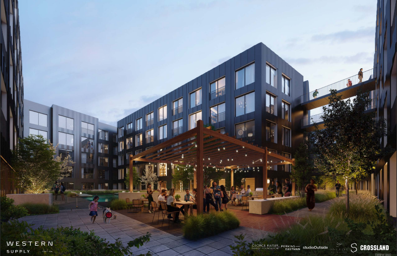 Western Supply downtown apartments tulsa rendering