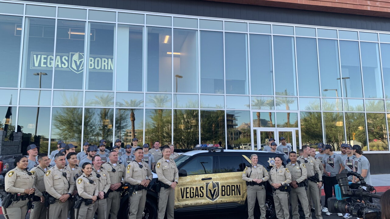 Golden Knights, Metro police unveil new 'Vegas Strong' cruiser