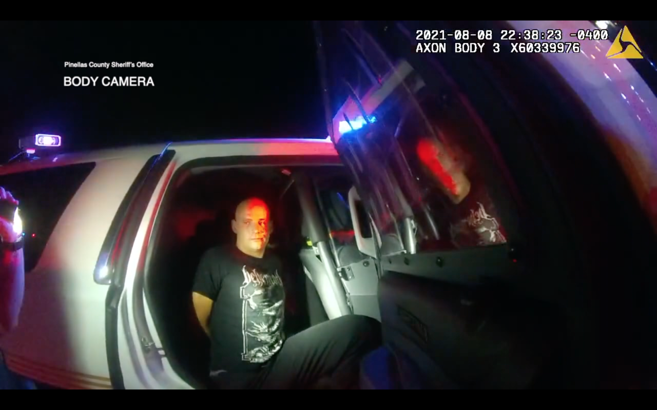 Jordan Patrick Leahy in custody in August 2021