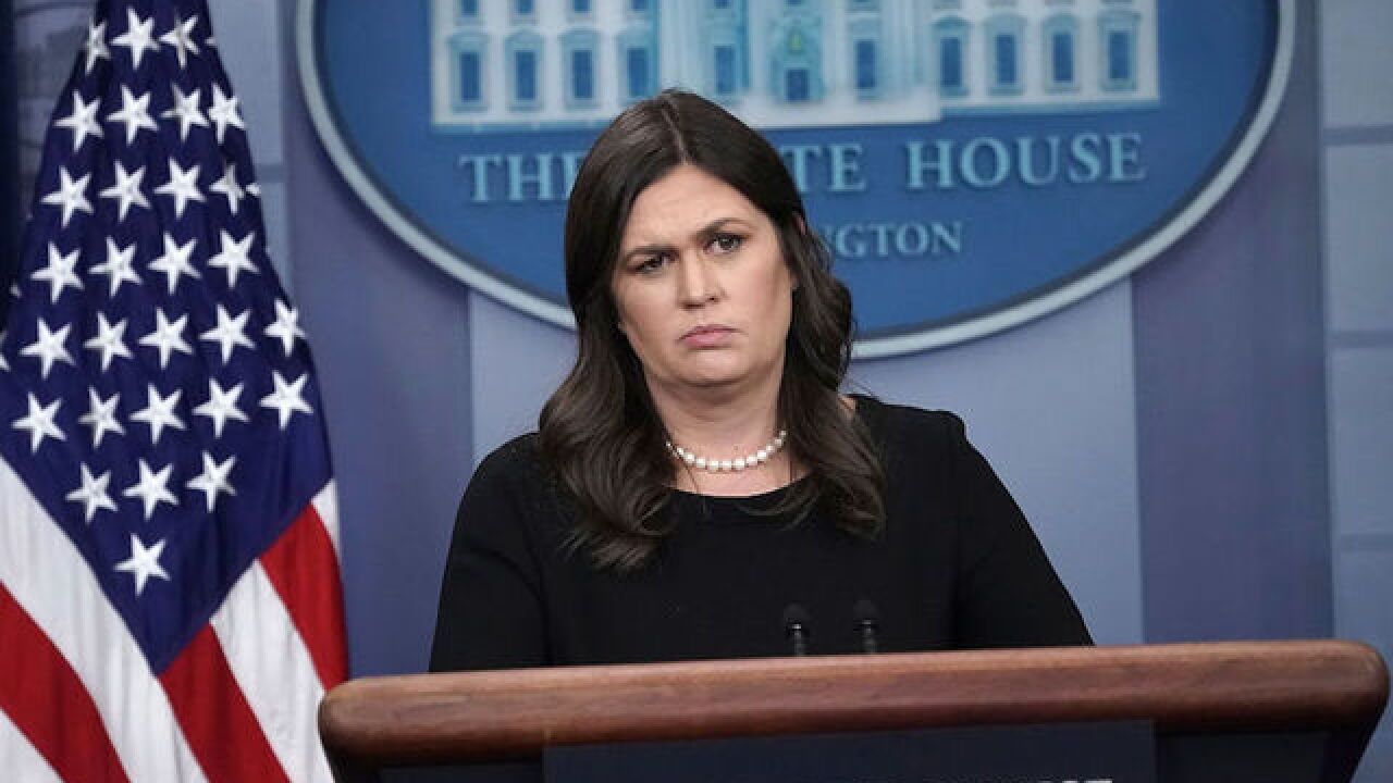 Sarah Sanders says she was kicked out of restaurant because she works for Trump