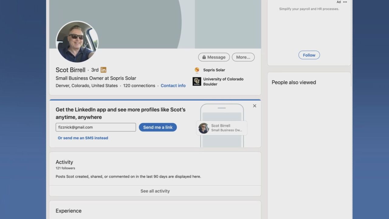 Scot Birrell Linkedin Page