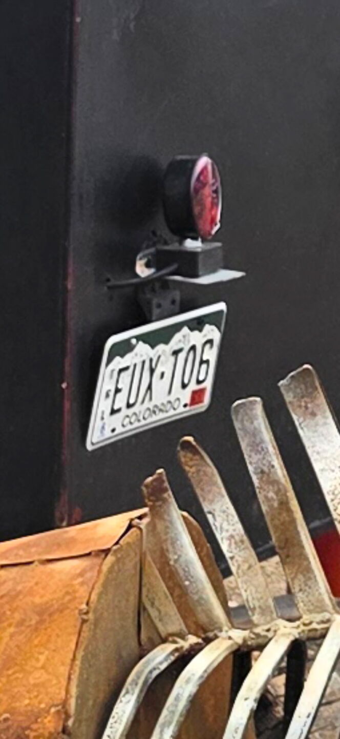 Stolen Bison trailer license plate