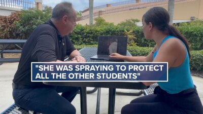 Richard Morris, a retired deputy police chief with the West Palm Beach Police Department, speaks with WPTV reporter Kayla McDermott about the incident at Lake Worth High School and the officer's actions.