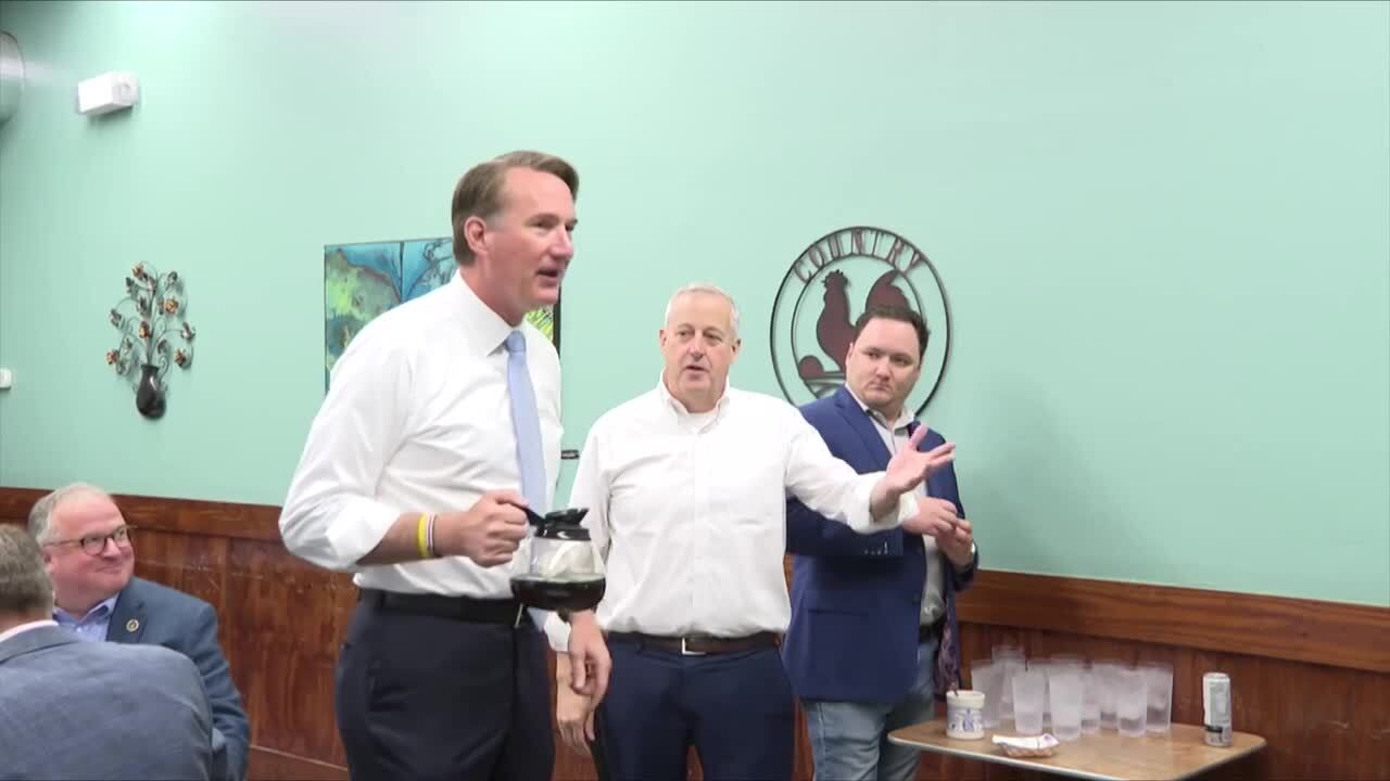 Gov. Glenn Youngkin (R - Virginia) and Republican National Committee Chair Michael Whatley