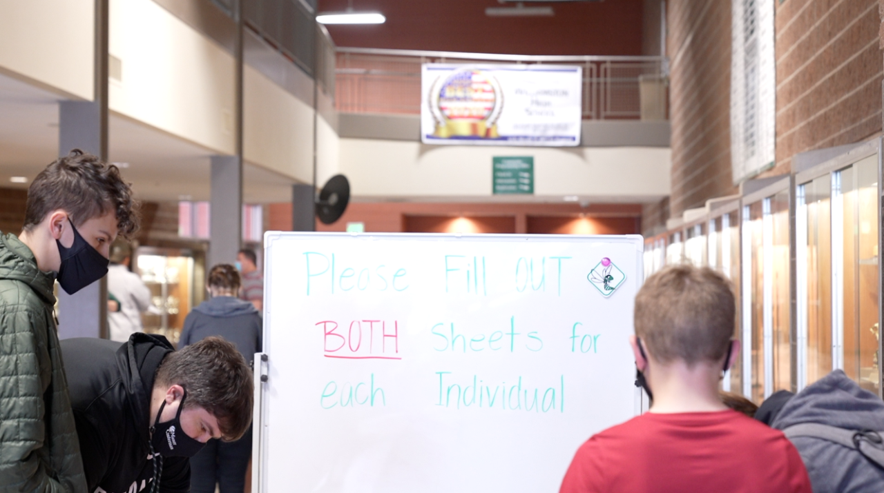 Rapid COVID-19 testing at Williamston High School