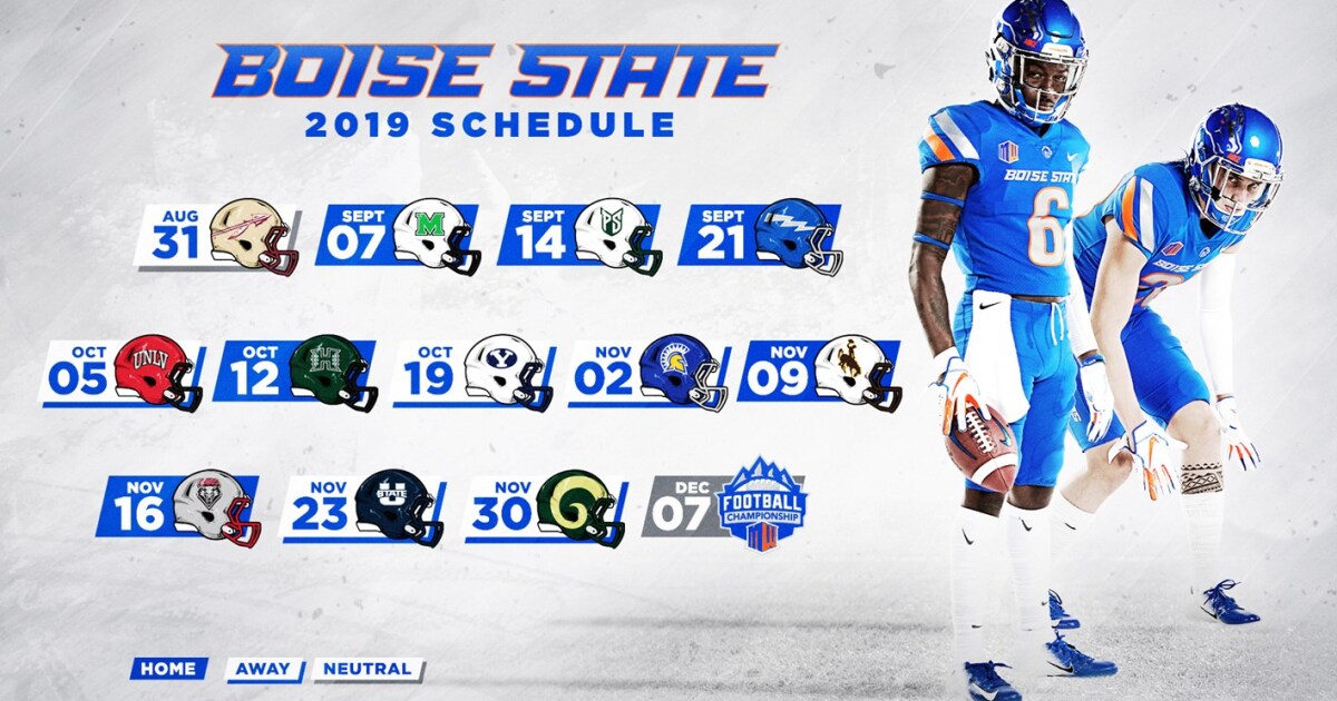 2019 Boise State football schedule released