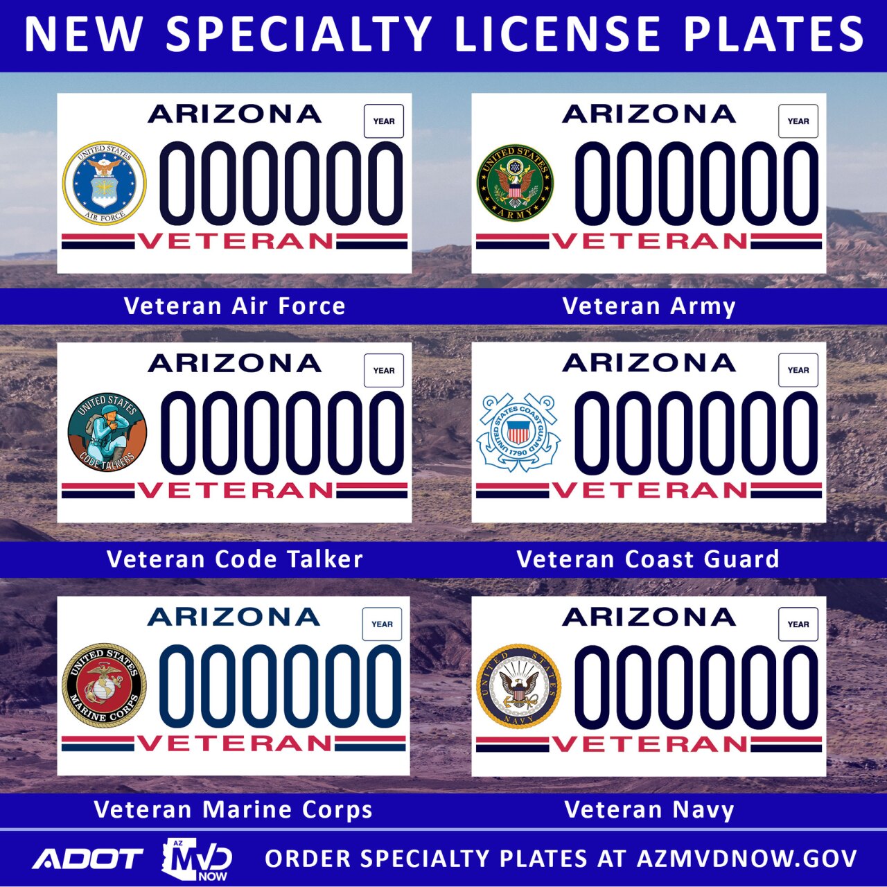 New specialty license plates available from MVD