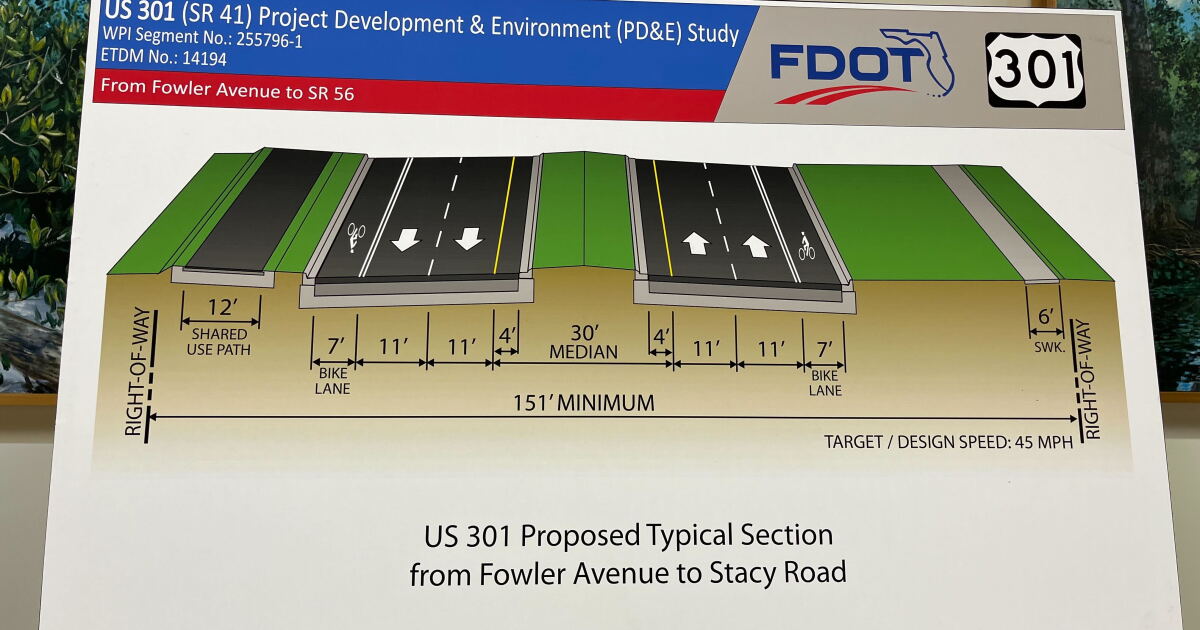 FDOT proposes changes to US 301 in Hillsborough and Pasco counties - Vimarsana News