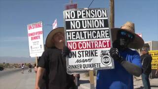 Henderson construction workers continue three-month strike over health insurance and a pay increase 