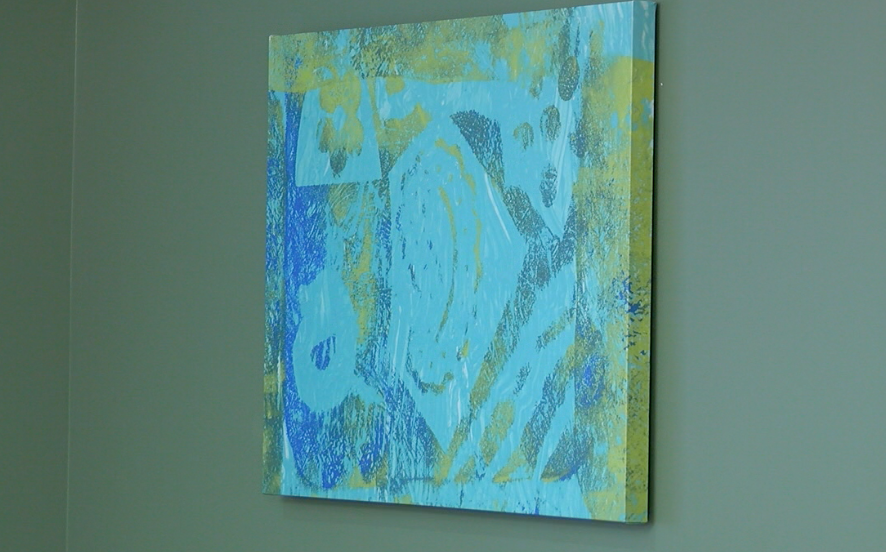 The artists behind the painting on the walls are the Serene Suites residents
