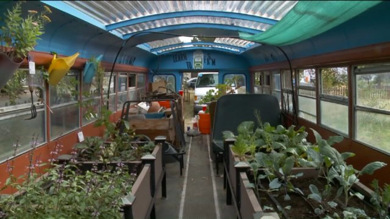 Bus turned greenhouse part of effort to help those in Salt Lake City