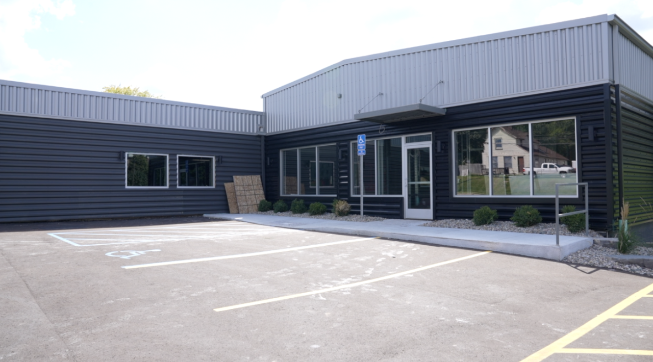 This is the part of the building that State of Fitness will be renting from Gillespie Group