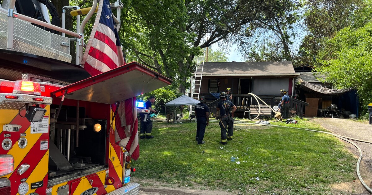 Crews safely remove individual from house fire Friday in Kansas City, Missouri