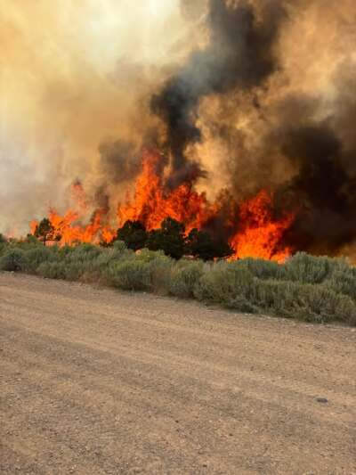 Wildfire in Rio Blanco County grows to 131 acres, County Road 76 remains closed to all traffic.jpg
