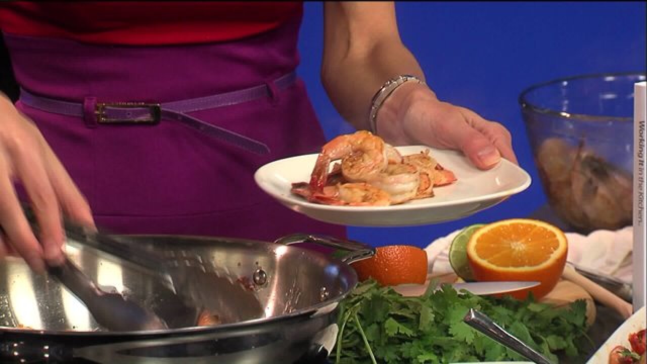 These tasty margarita shrimp are the perfect spring dish