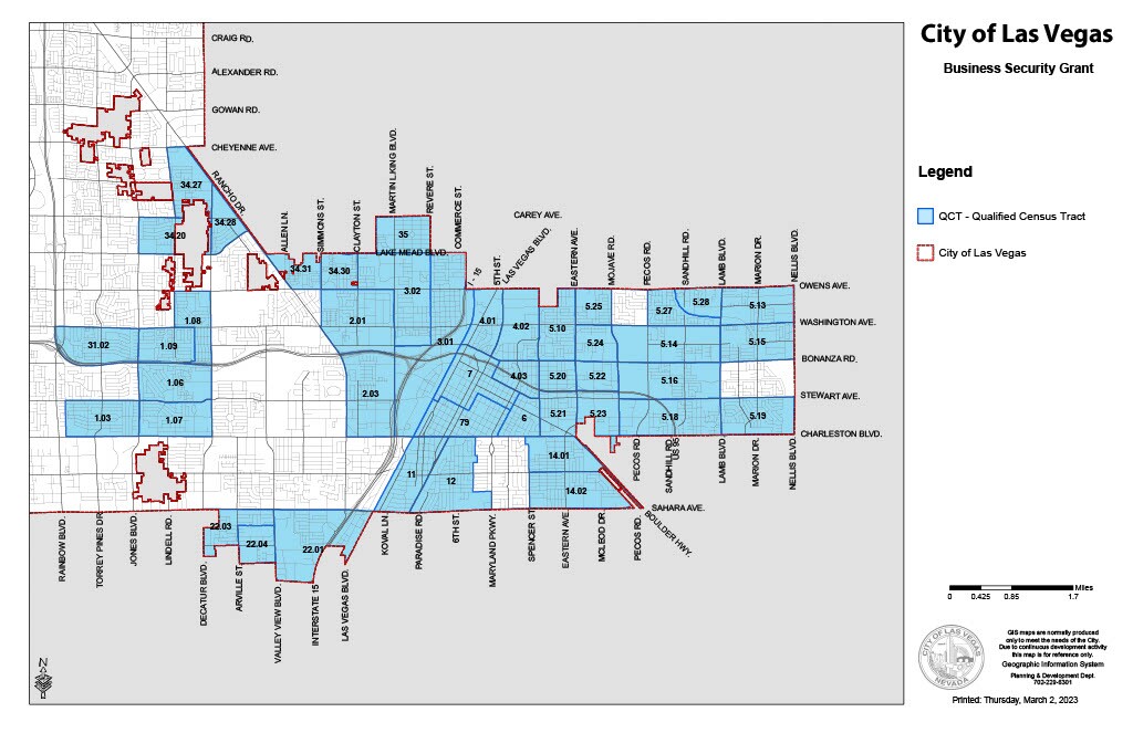 City of LV business security grants