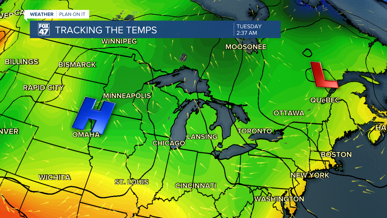 Temperatures expected to feel more like fall than summer early next week in Mid-Michigan