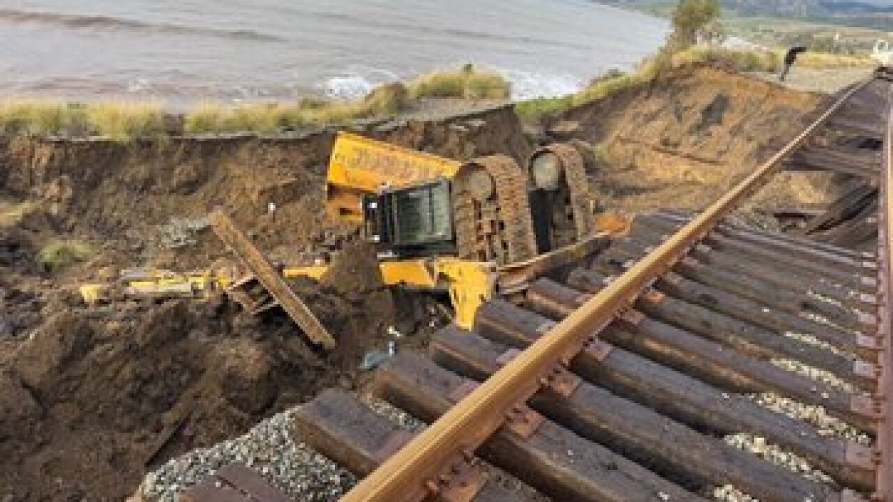 Railroad Excavator Crash