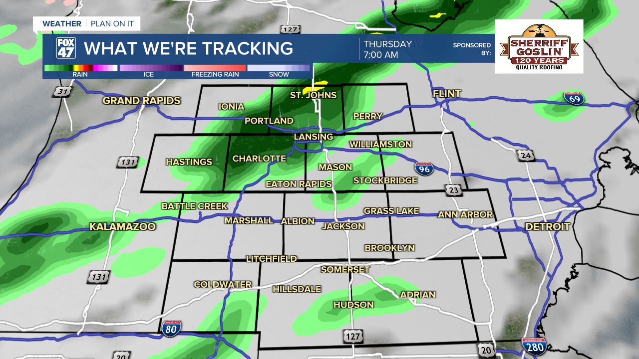 Round one brings scattered rain showers across our neighborhoods Thursday morning