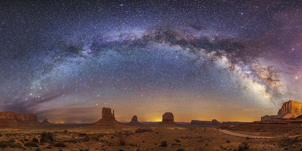 Milky Way over Monument Valley by John Vermette