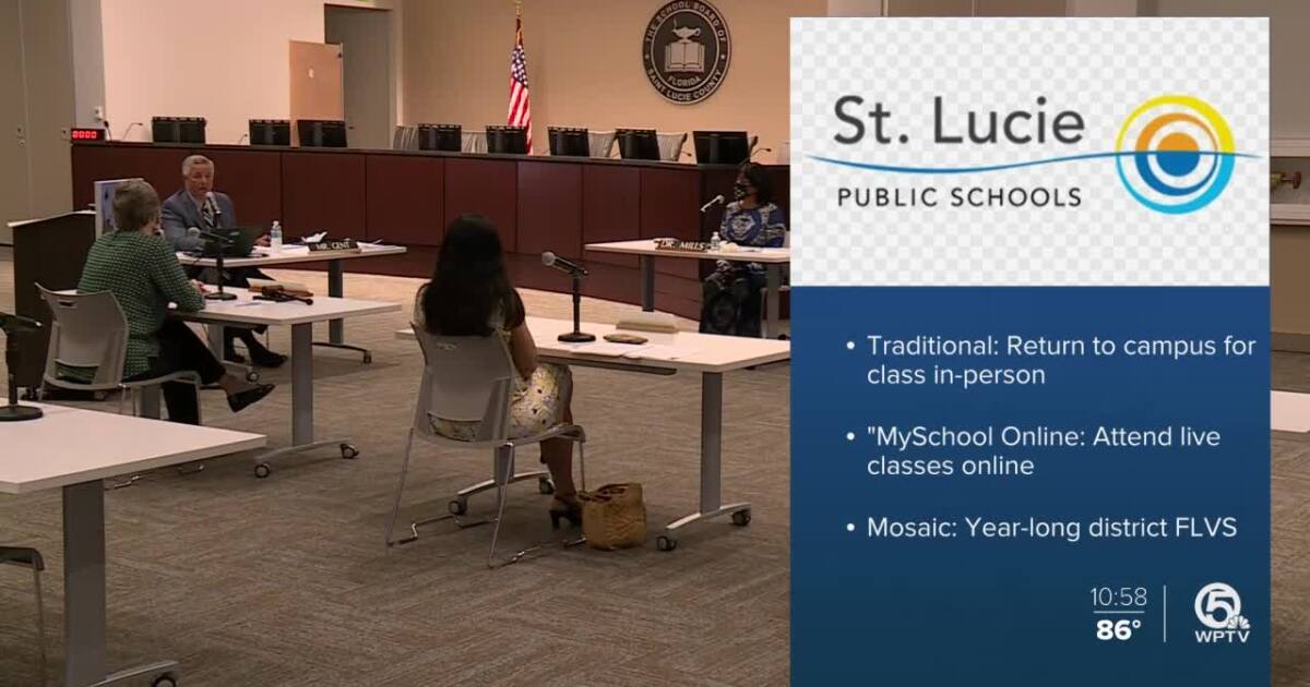 St. Lucie County schools let parents choose best option for return