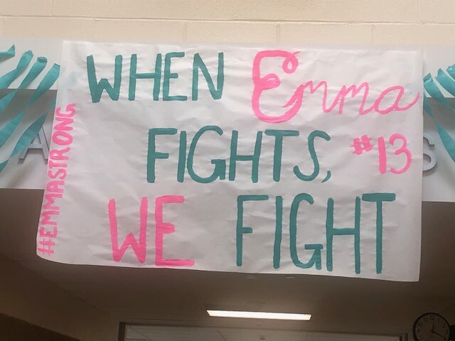 Norton cheerleader Emma Pfouts