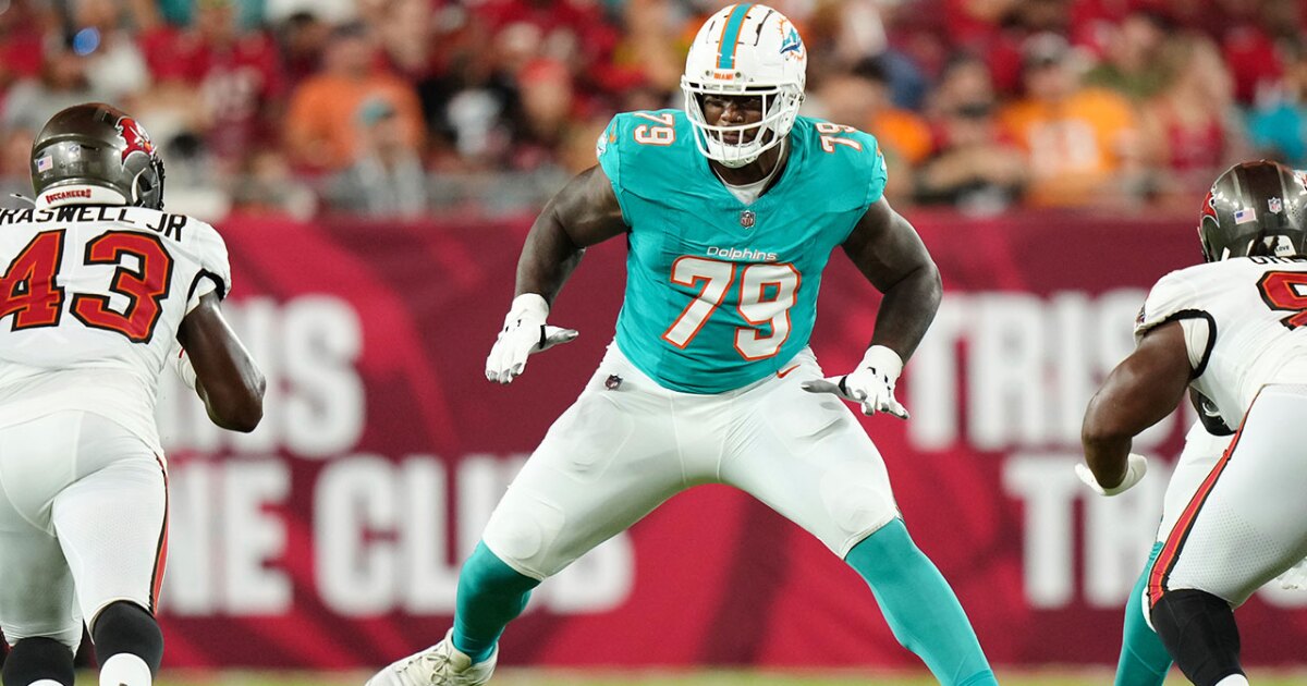 Dolphins' Bayron Matos in stable condition, remains in hospital for observation after training camp injury