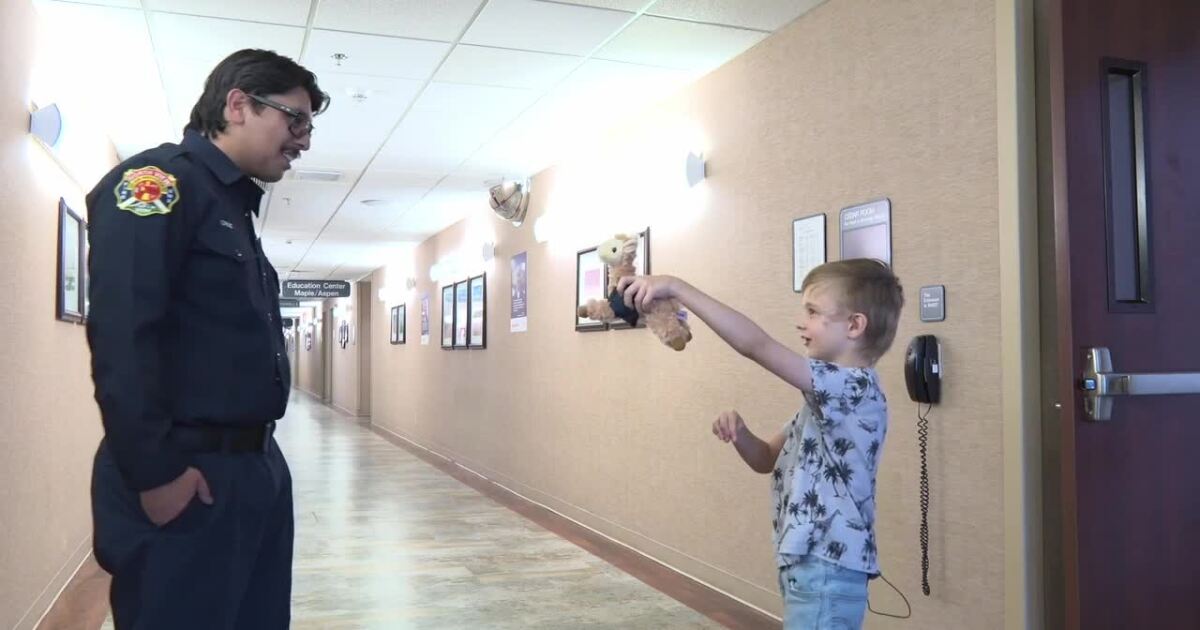 Weber County 7-year-old boy reunites with first responders who saved his life after crash